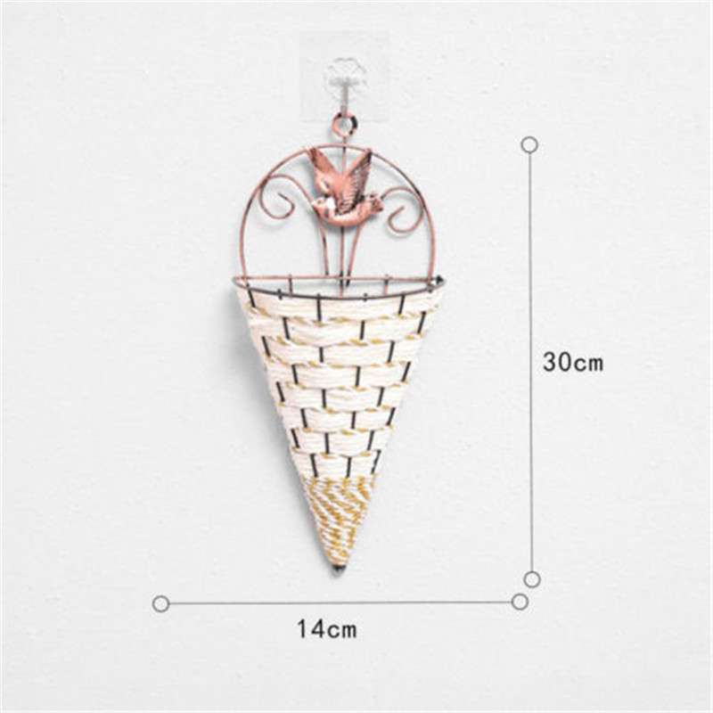 New Creative Design Home Art Flower Pots Wall Hanging Green Plant Wall Conical Shape Hanging Planter Pot Flower Holder Ornament