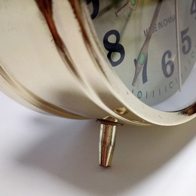 Gold Mechanical Alarm Clock Manual Wind Up Vintage Metal Snooze Table Clock Display Cute Version Home Decoration Supplies Gold Mechanical Alarm Clock Manual Wind Up Vintage Metal Snooze Table Clock Display Cute Version Home Decoration Supplies
