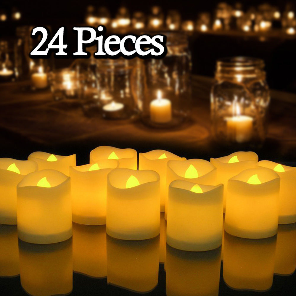 6/24Pcs Flameless LED Candles Tea Light Creative Lamp Battery Powered Home Wedding Birthday Party Decoration Lighting Dropship 6/24Pcs Flameless LED Candles Tea Light Creative Lamp Battery Powered Home Wedding Birthday Party Decoration Lighting Dropship