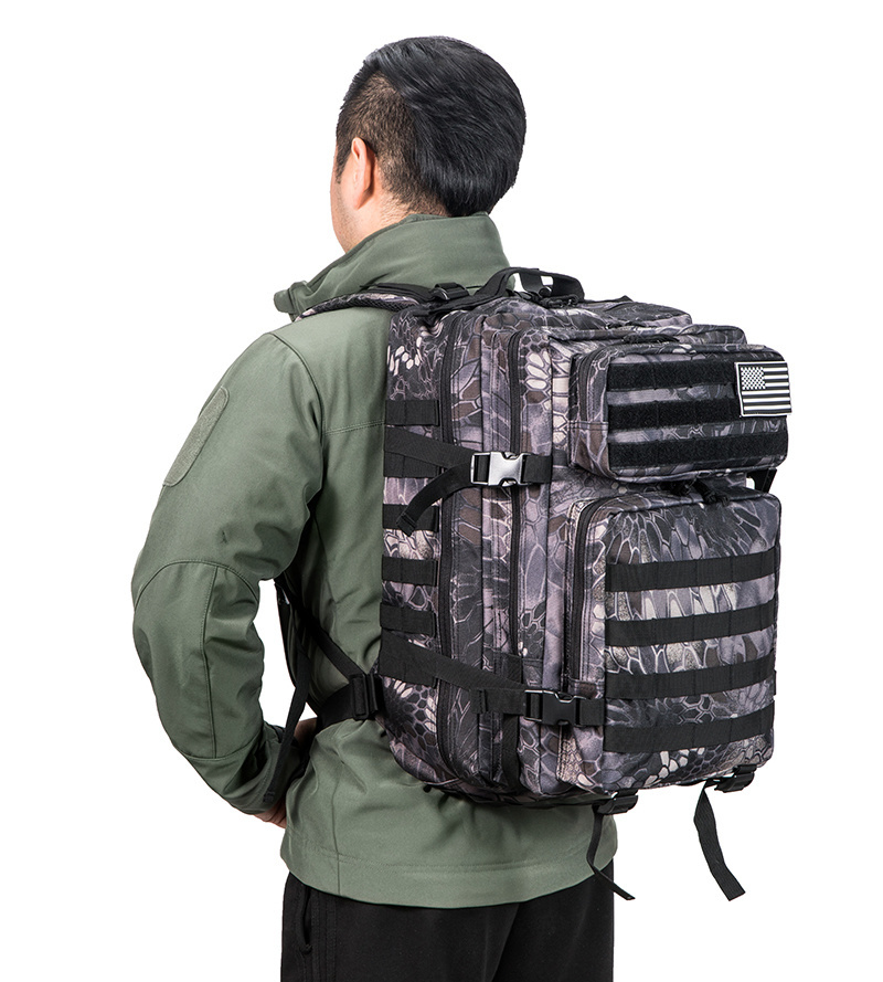50L Camouflage Army Backpack Men Military Tactical Bags Assault Molle backpack Hunting Trekking Rucksack Waterproof Bug Out Bag