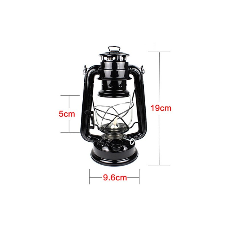 1PC Handheld Oil Lamp Retro Kerosene lamp Camping Light Flame Light Lantern Outdoor Indoor Nightlights Camping Lamp Tools