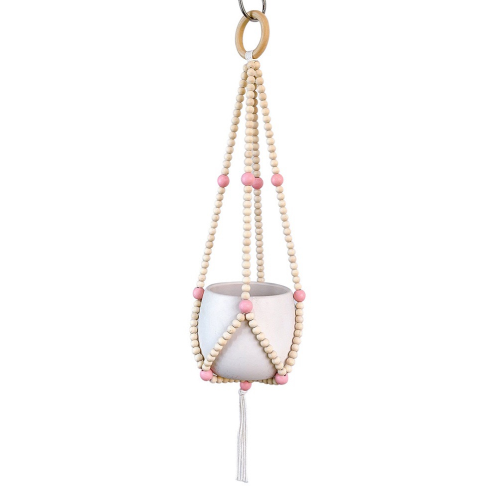 Vintage Macrame Hanging Baskets Handmade Wood Bead Tassel Flowerpot Net Plant Hanger Holder Hanging Flowerpot Basket Pot Holder Vintage Macrame Hanging Baskets Handmade Wood Bead Tassel Flowerpot Net Plant Hanger Holder Hanging Flowerpot Basket Pot Holder